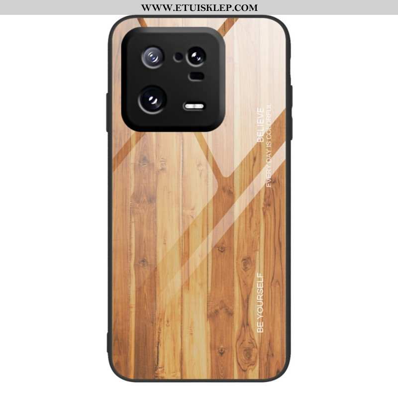 Etui do Xiaomi 13 Pro Szkło Hartowane W Stylu Drewna